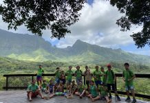 Marche pour ta santé Collège de Faaroa, Raiatea